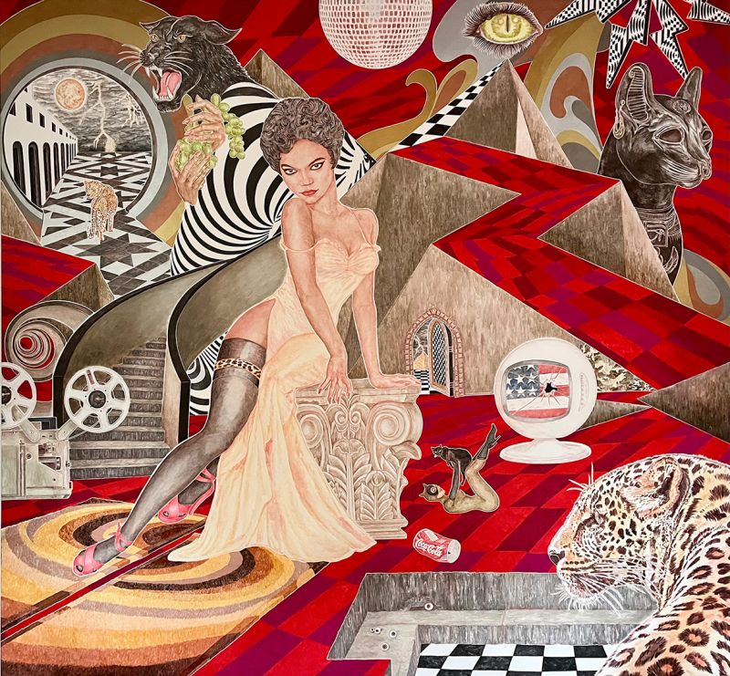Queen of the Nightclubs (2023) 250cm x 270cm